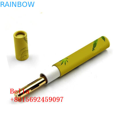 Kotak Kertas Minyak Bulat CBD Kemasan Tabung Bentuk Silinder Logo Disesuaikan Untuk Herbal