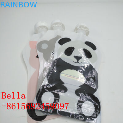 Minuman Air Minum Kantong Selang Kemasan Kantong Logo Khusus Penutup Panas