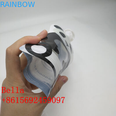 Minuman Air Minum Kantong Selang Kemasan Kantong Logo Khusus Penutup Panas