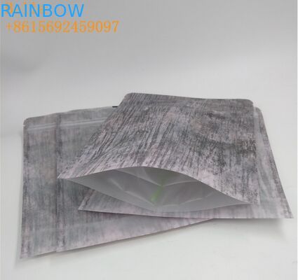 Food Grade Stand Up Pouch Bags Plastik Kustom Foil Matte Finish Untuk Kemasan Teh