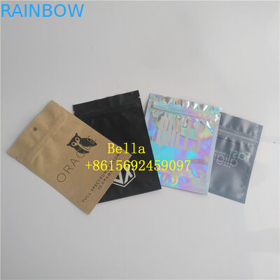 Smooth Bright Surface Cosmetic Packaging Bag Bahan Aluminium Foil Ukuran Disesuaikan