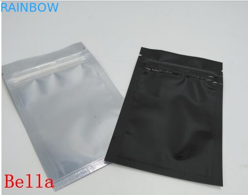 Depan Matte Kemasan Kosmetik Tas Jelas Berwarna Foil Mylar Zip Lock Paket Make Up Brush