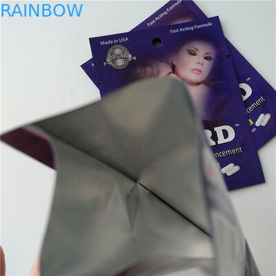 CMYK Color Foil Pouch Kemasan Kapsul Pil Kemasan Tas Mylar Pouch