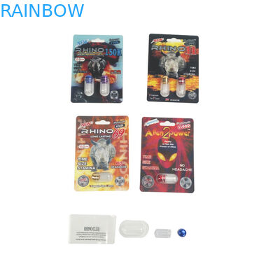 Kartu Mamba Black Horse Super Panther 3D Terbaru Untuk Kemasan Pil Peningkatan Pria Rhino 600K 700K Platinum Sex Pill Pack