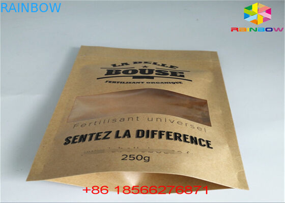 Matcha Tea Stand Up Zipper Pouch Bahan Laminasi Aluminium Foil Recycle Kertas Kraft