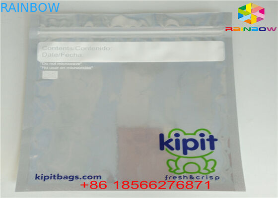 Glossy Silver Stand Up Pouch Aluminium Foil Packaging Bag Bahan Plastik Bening