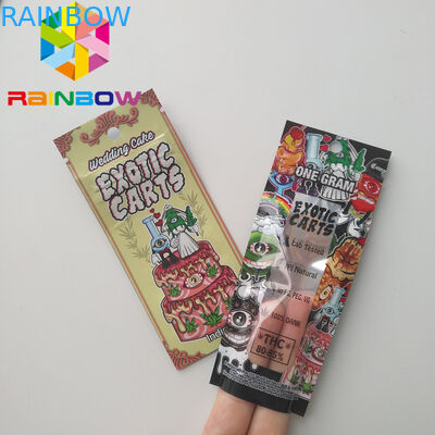 Vape Cartridge Kantung Plastik Kemasan Mario Exotic Carts Mini Mylar Bags