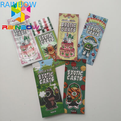 Vape Cartridge Kantung Plastik Kemasan Mario Exotic Carts Mini Mylar Bags