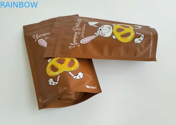Cocoa Protein Snack Bag Packaging, Stand Up Zipper Pouch Custom Printing Logo