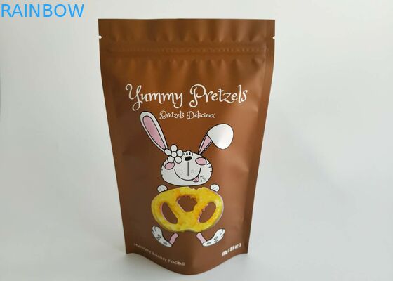 Aluminium Foil Laminated Stand Up K Bags Dried Beef Snack Packaging awet