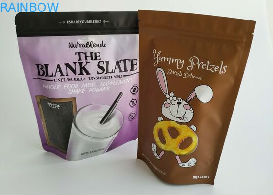 Kustom Stand Up Pouch Lezat Cookie Kemasan Sealable Plastic Bag Gravure Printing