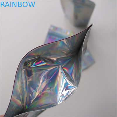 Makanan Plastik Kopi Hologram Yang Dapat Dimakan Tas Makeup Tas Hologram Transparan