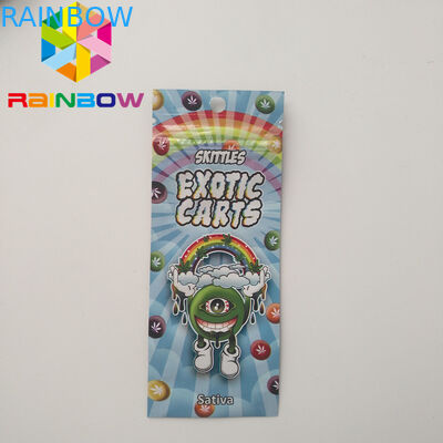 Mini Mylar Ziplock Bags, Mylar Makanan Kemasan Gerobak Eksotis Vape Cartridge Holographic