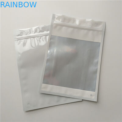 Garmen Holographic Foil Pouch Kemasan Ziplock Clear Front Untuk Sock / Underwear