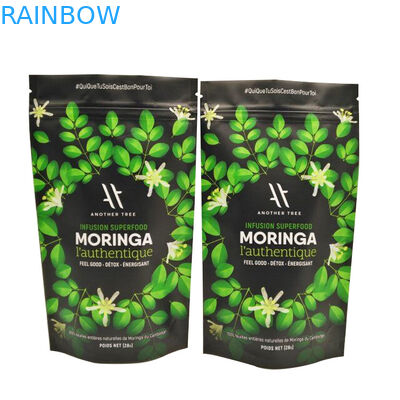 Kantong Teh Kemasan Kustom Detox Slimming Tea / Flower Leaf / Seed Bean Ziplock Bag