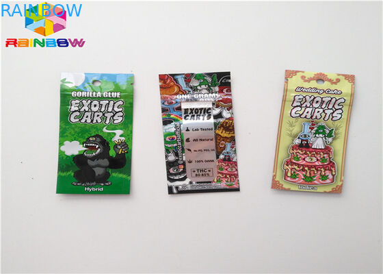 Aluminium Foil Zip Lock Kantong Plastik Kemasan Makanan Kantung Ukuran Khusus Dengan Tear Notch