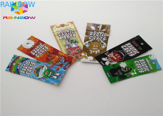 Aluminium Foil Zip Lock Kantong Plastik Kemasan Makanan Kantung Ukuran Khusus Dengan Tear Notch