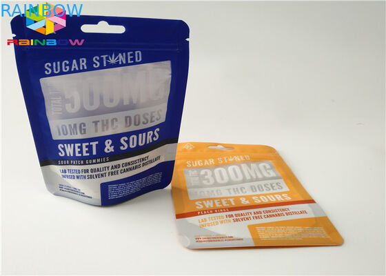 Aluminium Foil Zip Lock Kantong Plastik Kemasan Makanan Kantung Ukuran Khusus Dengan Tear Notch