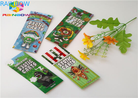 Herbal Dupa Tas Plastik Ditutup Ulang AC1003 CBD Vape Minyak Kemasan Kartrid Diterapkan