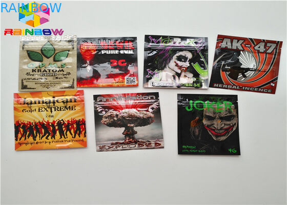 Herbal Dupa Tas Plastik Ditutup Ulang AC1003 CBD Vape Minyak Kemasan Kartrid Diterapkan