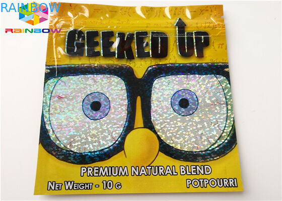 Herbal Dupa Tas Plastik Ditutup Ulang AC1003 CBD Vape Minyak Kemasan Kartrid Diterapkan