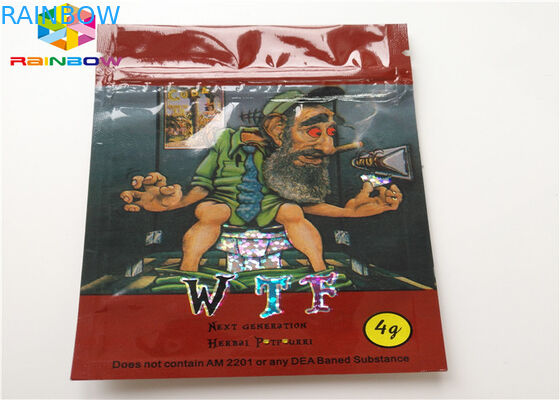 Herbal Dupa Tas Plastik Ditutup Ulang AC1003 CBD Vape Minyak Kemasan Kartrid Diterapkan