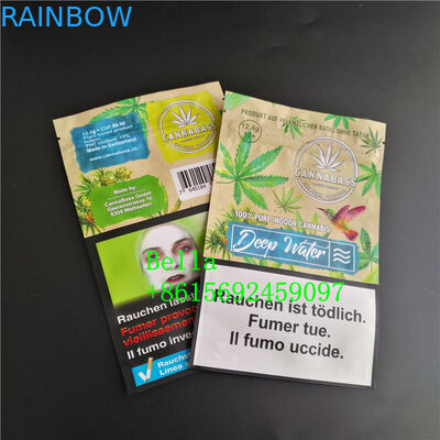 Paket Mylar Zip Plastik Bening Depan CBD Frog Chew Gummies Paket Sachet Pouch