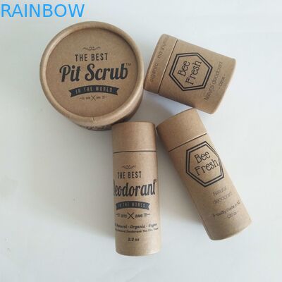 Biodegradable Cylinder Box Kemasan Deodoran / Lipstik / Lip Balm Kontainer