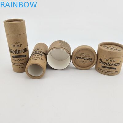 Biodegradable Cylinder Box Kemasan Deodoran / Lipstik / Lip Balm Kontainer