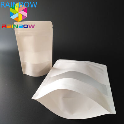 Stand Up Pouch Snack Bag Packaging Ziplock Custom Printing 150 Micron Thickness