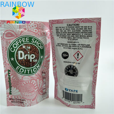 Bahan Kantong Plastik Kemasan Dilaminasi Ziplock Stand Up Bags Dengan One Way Valve