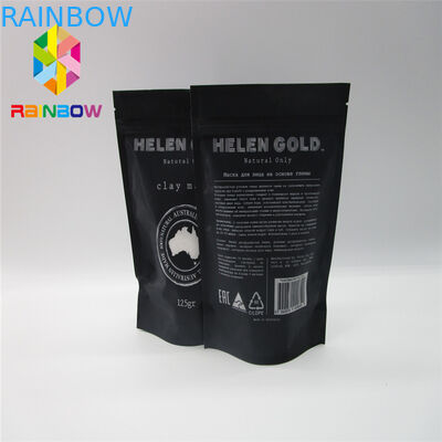 Kantong Teh Kacang Bubuk Plastik Kemasan Aluminium Foil Cetak Kustom Dengan Katup