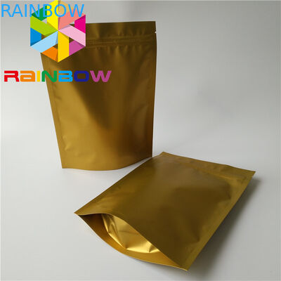 Poly Ziplock Mylar Kantong Plastik Kemasan Aluminium Foil Stand Up Zipper Bag Untuk Snack