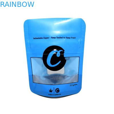 Printed Foil Pouch Packaging Recloseable 3.5 Grams Cookies Bag Bukti Bau Dengan Ziplock