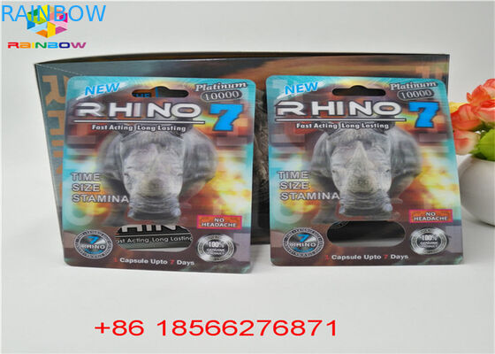 Seks pil kemasan kartu dan kotak display 3D Stiff Rox pil kertas kartu / kapsul kemasan kotak kertas dengan lubang ganda