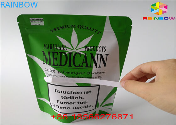 CBD GUMMIES kemasan kantong plastik dengan jendela aluminium sachet dilaminasi tas panas segel kantong zip makanan polybag