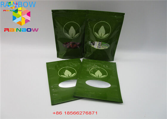 Anak Bukti Ritsleting Aluminium Foil Stand Up Pouch CBD / Cartridge Packingfor Gula Bubuk