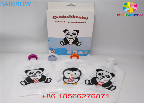 FDA / SGS Spout Bags Kemasan Aluminium Foil Stand Up Bags Untuk Makanan Cair / Minuman