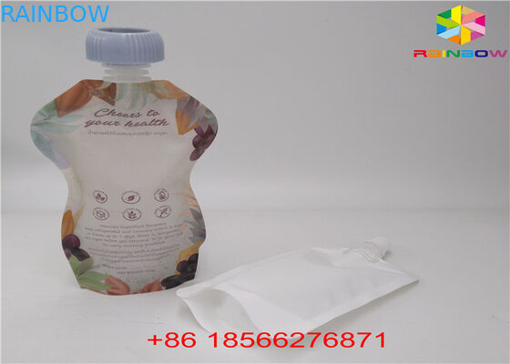 Tas Cerat Cair Dapat Digunakan Kembali, Stand Up Kantung Dengan Cap Doypack Foil Juice Spout
