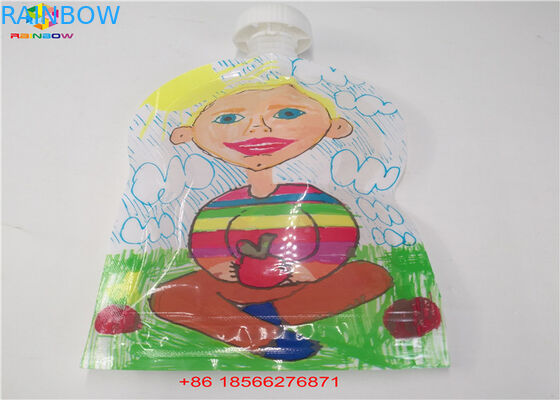 Tas Cerat Cair Dapat Digunakan Kembali, Stand Up Kantung Dengan Cap Doypack Foil Juice Spout