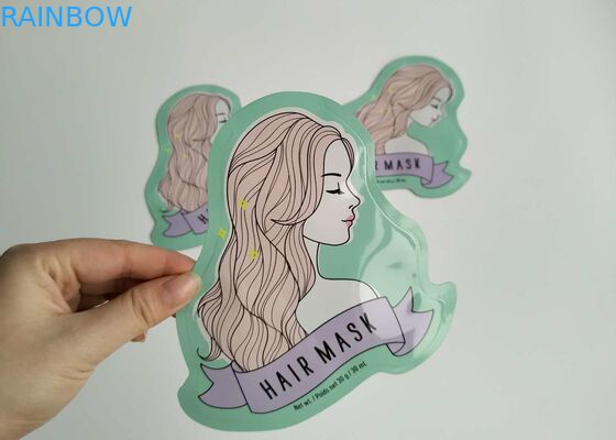 Bentuk Khusus Aluminium Foil Side Gusset Plastik Tas Kosmetik Masker Lembar Wajah Kemasan