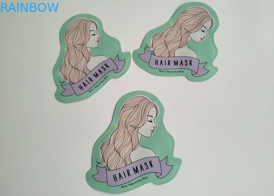 Bentuk Khusus Aluminium Foil Side Gusset Plastik Tas Kosmetik Masker Lembar Wajah Kemasan