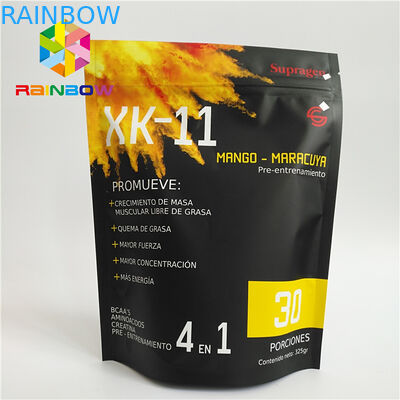 Kantong Plastik Daur Ulang Kemasan Aluminium Foil Tea Food Ziplock Bag Untuk Protein Powder