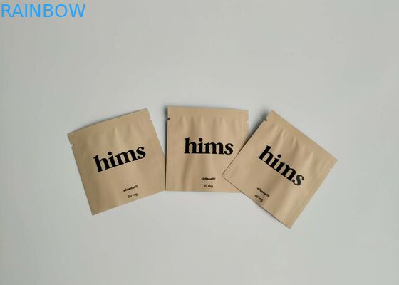 Vitamin Kapsul Stand Up Kustom Dicetak, Tas Kemasan Segel Panas Ukuran Apa Pun