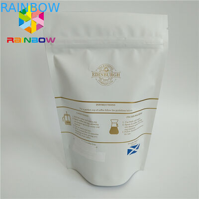 Good Grade Kustom Dicetak Stand Up Pouches Valve Hot Stamping Printing Skill Persetujuan SGS