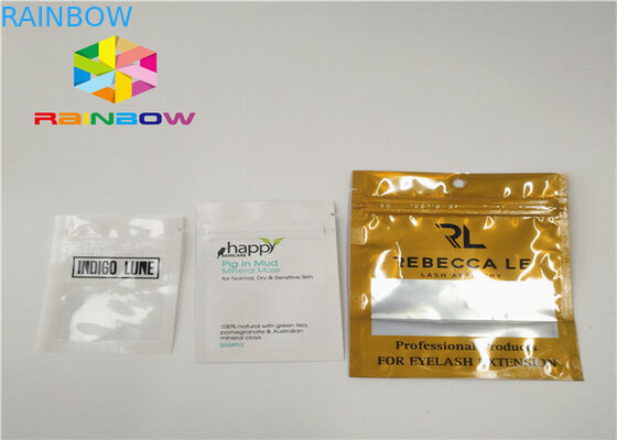 Glossy / Efek Matte Kantong Plastik Kemasan Segel Tiga Sisi Untuk Dupa Herbal