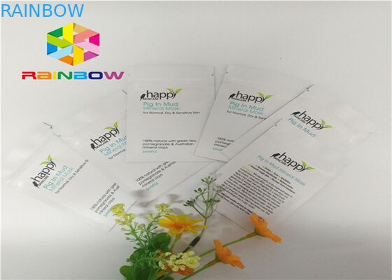 Glossy / Efek Matte Kantong Plastik Kemasan Segel Tiga Sisi Untuk Dupa Herbal