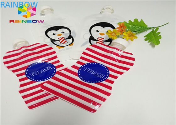 Aluminium Foil Stand Up Spout Pouch Kemasan Pencetakan Disesuaikan 120ml Plastik