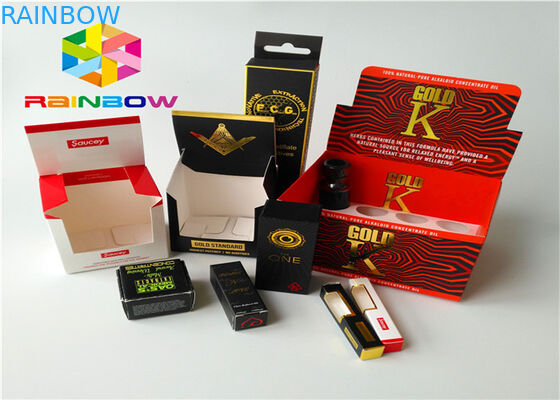 Embossed Printing Paper Box Packaging Produk Komoditas Kecil Dengan Jendela