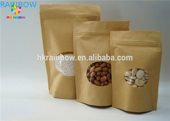 Kecil Aluminium Foil Zip Lock Paper Bag Kemasan Pouch Doypack Efek Matte Untuk Makanan